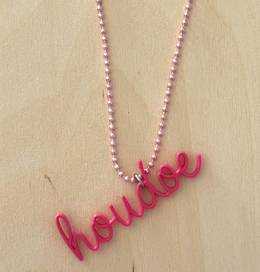 3Dprinted hanger voor ketting "Houdoe"