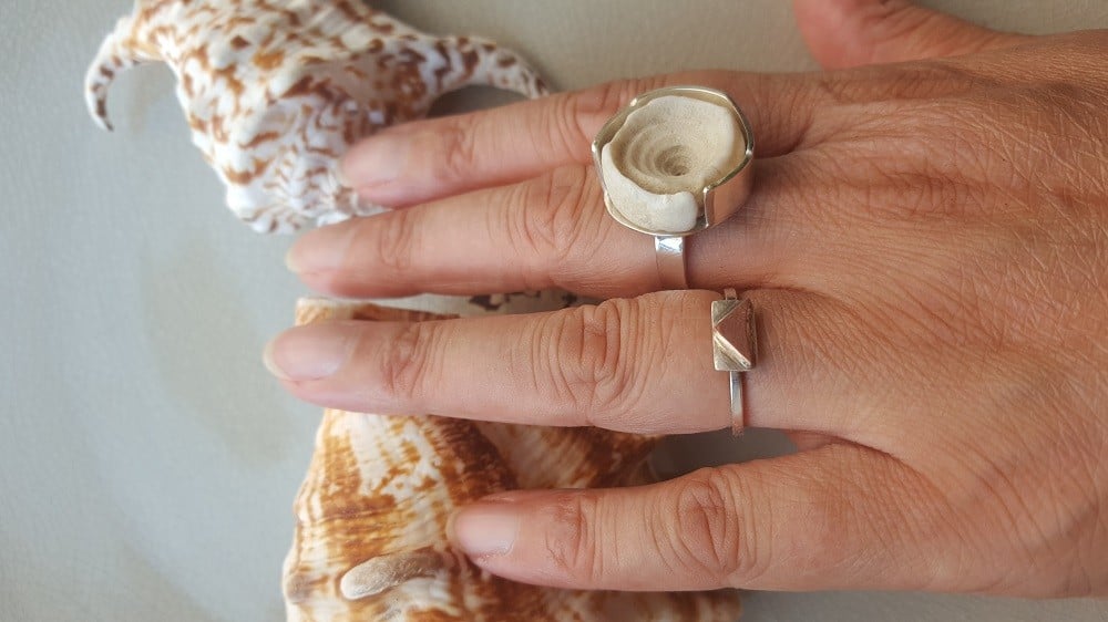 Atlantis, uniek ontwerp en verstelbare zilveren ring - 77173 Atlantis, uniek ontwerp en verstelbare zilveren ring