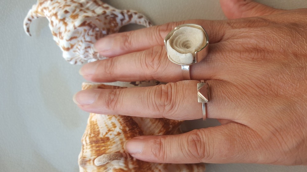 Atlantis, uniek ontwerp en verstelbare zilveren ring - 77173 Atlantis, uniek ontwerp en verstelbare zilveren ring