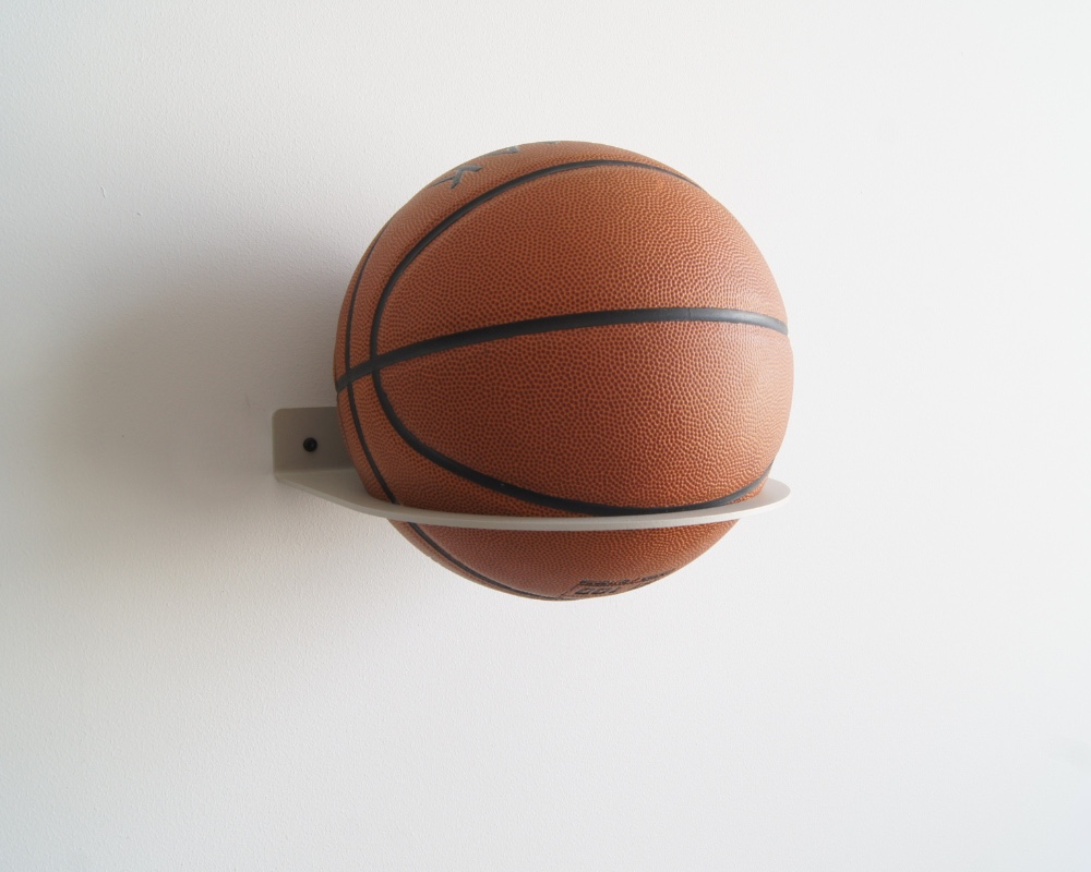 STERKSTAEL Ball Greige ø 20cm - industriële balhouder muur - wandbe… - 87143 STERKSTAEL Ball Greige ø 20cm - industriële balhouder muur - wandbevestiging - kleur grijs beige - poedercoating - staal