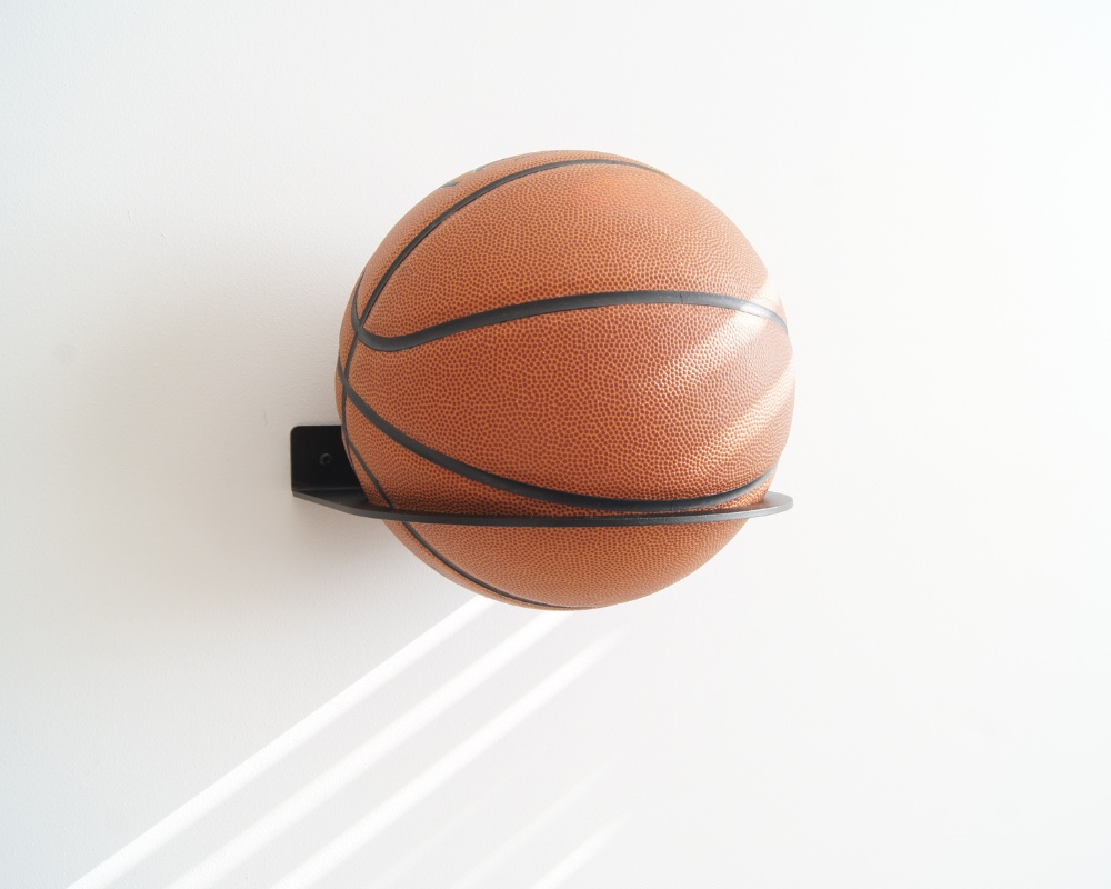 STERKSTAEL Ball Noir ø 20cm - industriële balhouder muur - wandbeve… - 87103 STERKSTAEL Ball Noir ø 20cm - industriële balhouder muur - wandbevestiging - kleur zwart - poedercoating - staal