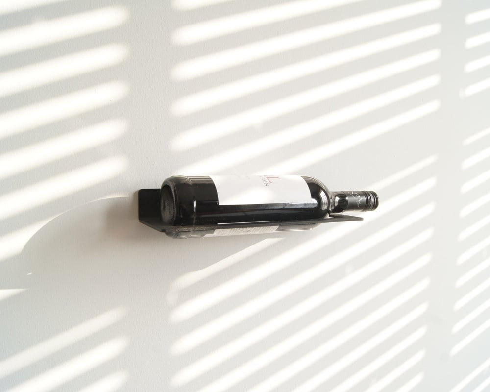 STERKSTAEL Dionysos ZWART - wijnrek voor aan de muur metaal - poederc… - 87218 STERKSTAEL Dionysos ZWART - wijnrek voor aan de muur metaal - poedercoating - staal - kleur zwart - 1 stuk