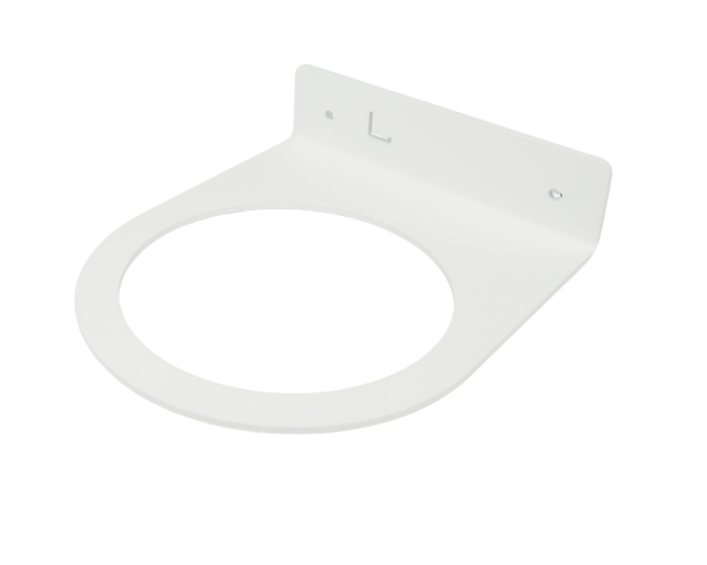 STERKSTAEL Flora S Eco Pot Pink Blossom - bloempothouder - kleur houder wit - kleur pot zacht roze - inclusief bloempot ø12cm - poedercoating - staal