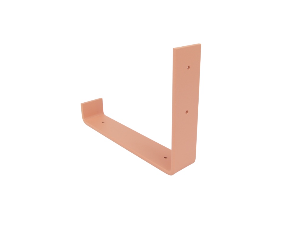 STERKSTAEL Odin Dusty Rose - industriële plankdrager – geschikt voor een plank van 20 cm – kleur oud roze – incl. bevestigingsmateriaal - poedercoating – staal - 1 stuk