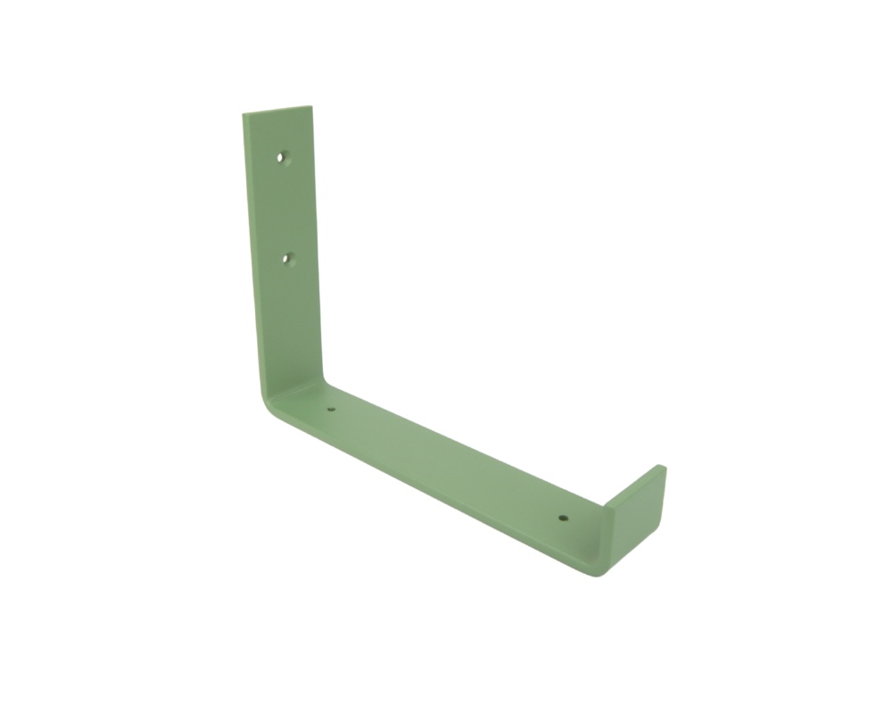 STERKSTAEL Odin Salie Groen - industriële plankdrager – geschikt voor een plank van 20 cm – kleur groen – incl. bevestigingsmateriaal - poedercoating – staal - 1 stuk