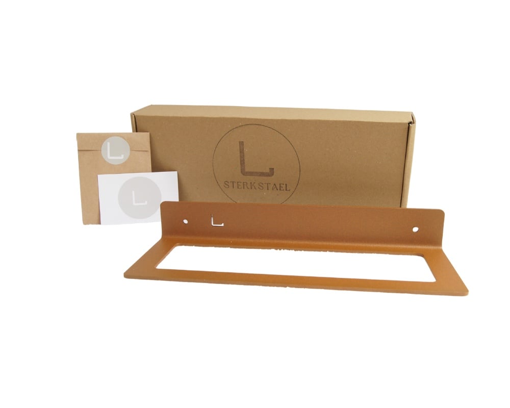 STERKSTAEL Dionysos CORTENSTAAL - wijnrek voor aan de muur metaal - poedercoating - staal - kleur brons roestig bruin - 1 stuk