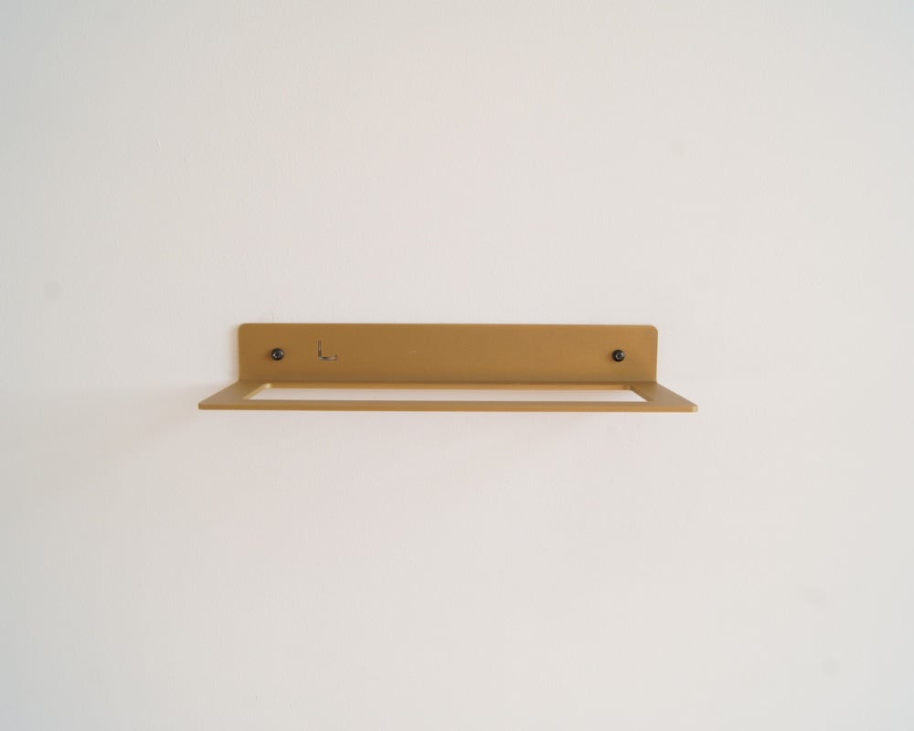 STERKSTAEL Dionysos GOUD - wijnrek voor aan de muur metaal - poedercoating - staal - kleur goud - 1 stuk