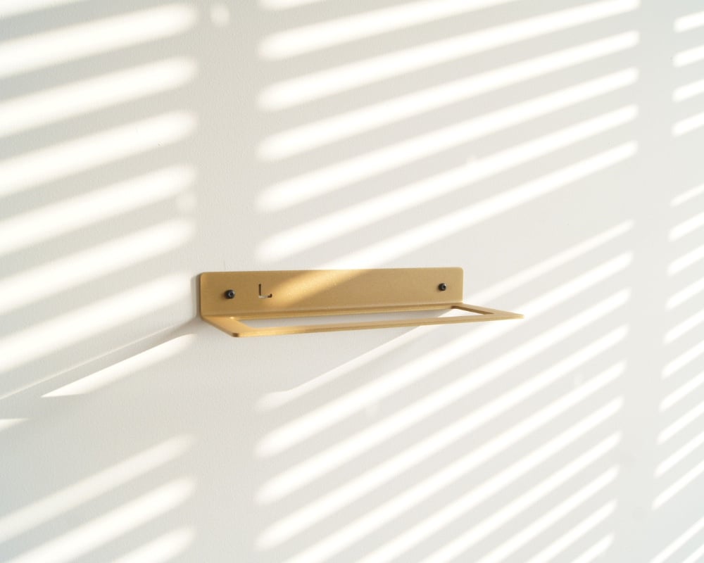 STERKSTAEL Dionysos GOUD - wijnrek voor aan de muur metaal - poedercoating - staal - kleur goud - 1 stuk