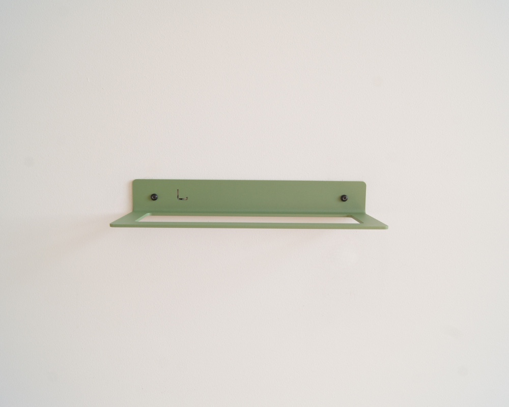 STERKSTAEL Dionysos SALIE GROEN - wijnrek voor aan de muur metaal - poedercoating - staal - kleur salie groen - 1 stuk