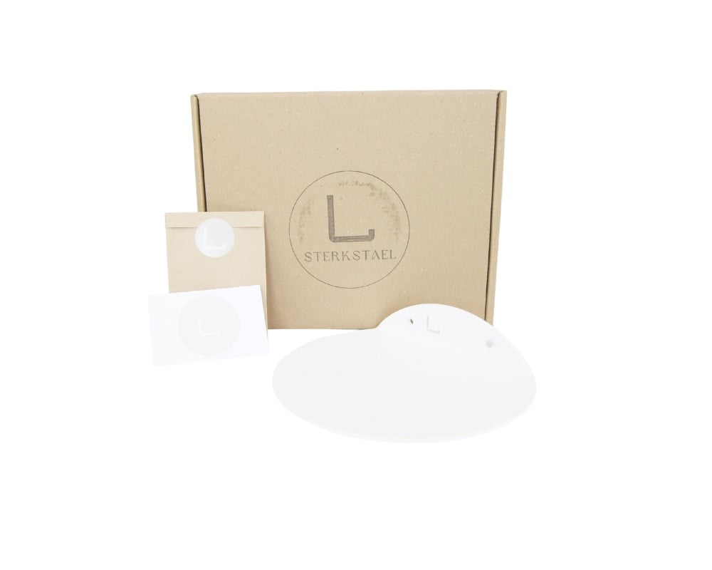 STERKSTAEL Saga Blanc - wandplank - kleur wit - poedercoating - staal - wandrek