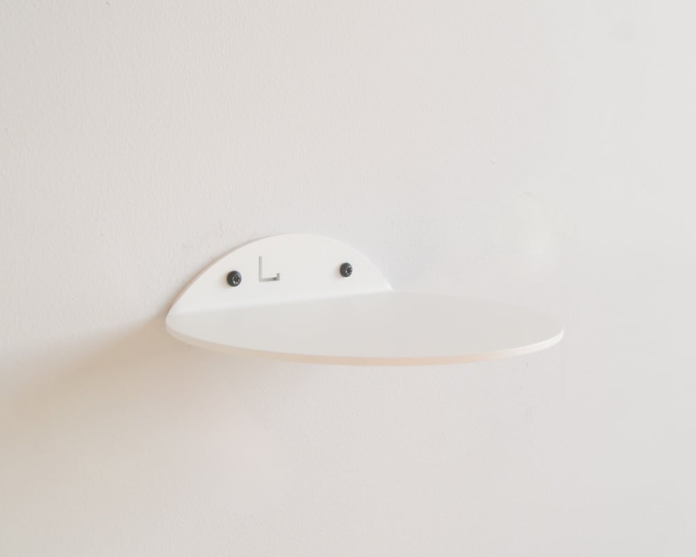 STERKSTAEL Saga Blanc - wandplank - kleur wit - poedercoating - staal - wandrek