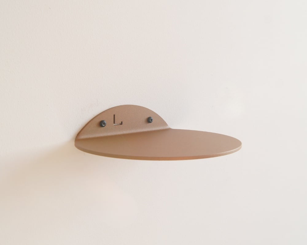 STERKSTAEL Saga Cortenstaal - wandplank - kleur brons roestig bruin - poedercoating - staal - wandrek