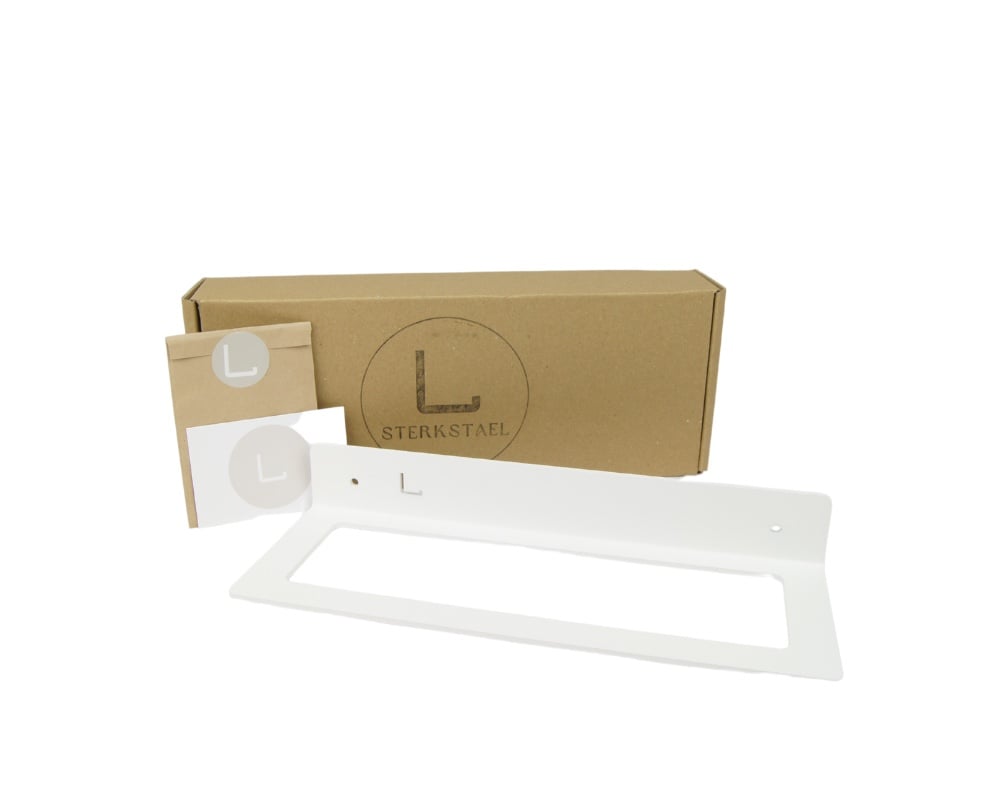 STERKSTAEL Dionysos BLANC - wijnrek voor aan de muur metaal - poedercoating - staal - kleur wit - 1 stuk