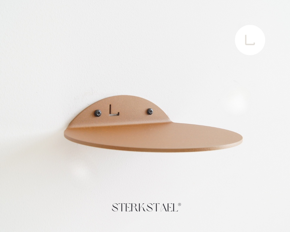 STERKSTAEL Saga wandplank Cortenstaal - stalen wandplank - kleur Cort… - 133101 STERKSTAEL Saga wandplank Cortenstaal - stalen wandplank - kleur Cortenstaal Brons - poedercoating - staal - wandrek - wandplankje - inclusief bevestigingsmateriaal – draagkracht van 10 kg – 1 stuk