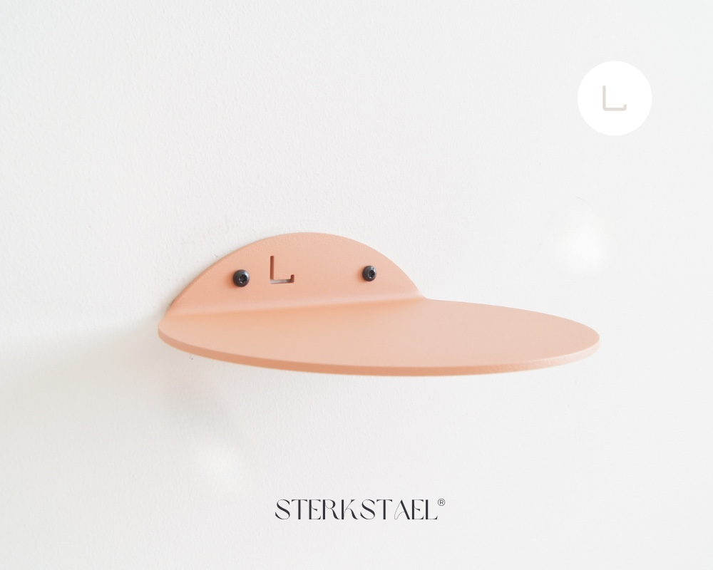 STERKSTAEL Saga wandplank Dusty Rose - stalen wandplank - kleur Oud R… - 133178 STERKSTAEL Saga wandplank Dusty Rose - stalen wandplank - kleur Oud Roze - poedercoating - staal - wandrek - wandplankje - inclusief bevestigingsmateriaal – draagkracht van 10 kg – 1 stuk