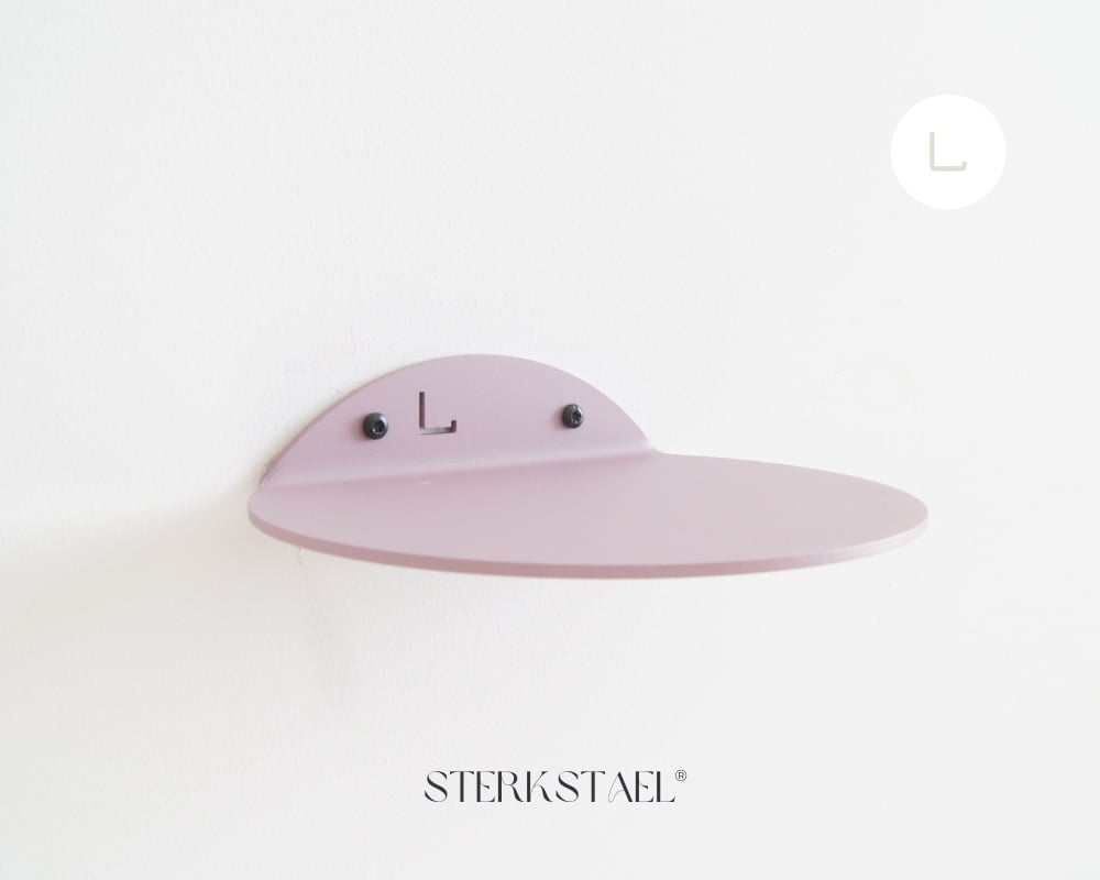 STERKSTAEL Saga wandplank Lila Mist - stalen wandplank - kleur Paars … - 133271 STERKSTAEL Saga wandplank Lila Mist - stalen wandplank - kleur Paars Violet - poedercoating - staal - wandrek - wandplankje - inclusief bevestigingsmateriaal – draagkracht van 10 kg – 1 stuk