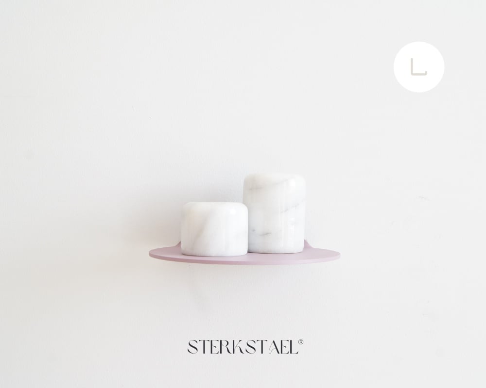 STERKSTAEL Saga wandplank Lila Mist - stalen wandplank - kleur Paars … - 133272 STERKSTAEL Saga wandplank Lila Mist - stalen wandplank - kleur Paars Violet - poedercoating - staal - wandrek - wandplankje - inclusief bevestigingsmateriaal – draagkracht van 10 kg – 1 stuk