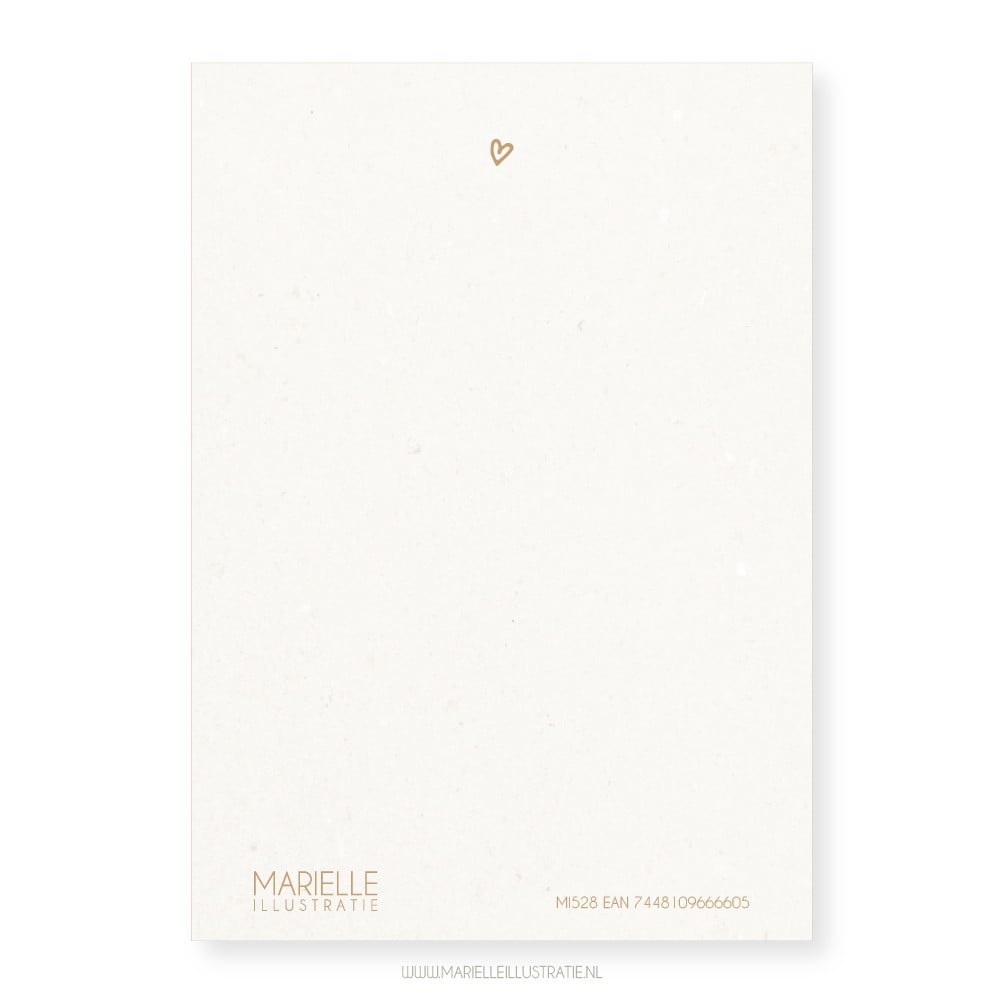 Bedankt kraamverzorgster, wenskaart 10x15cm