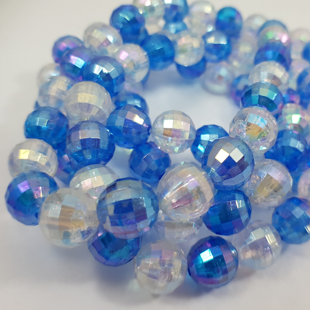 Mix discobal kralen rek armband