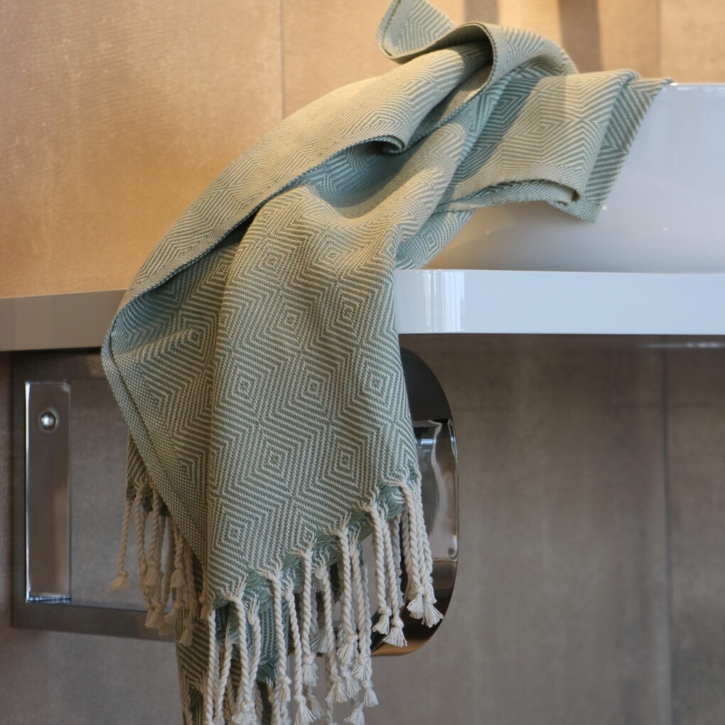 Hamamdoek - lykos - munt - 100x180 cm