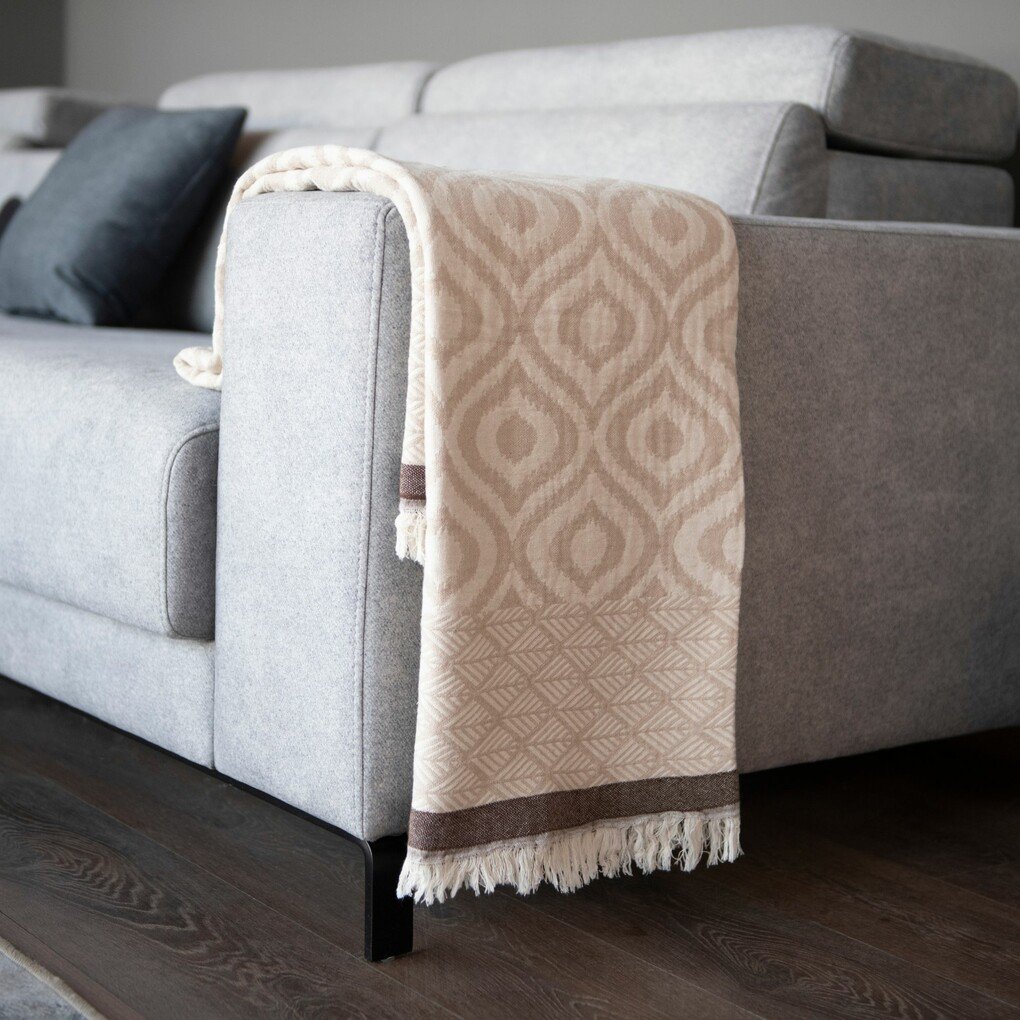 plaid-asud-35336437-3236-6538-6562-363334383163-v3.jpeg Plaid - asude - 135x170 cm - beige & koffie - tv deken - throw plaid - 100% katoen