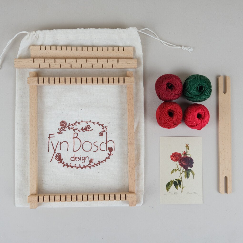 Rood Roos DIY Weefpakket Groot