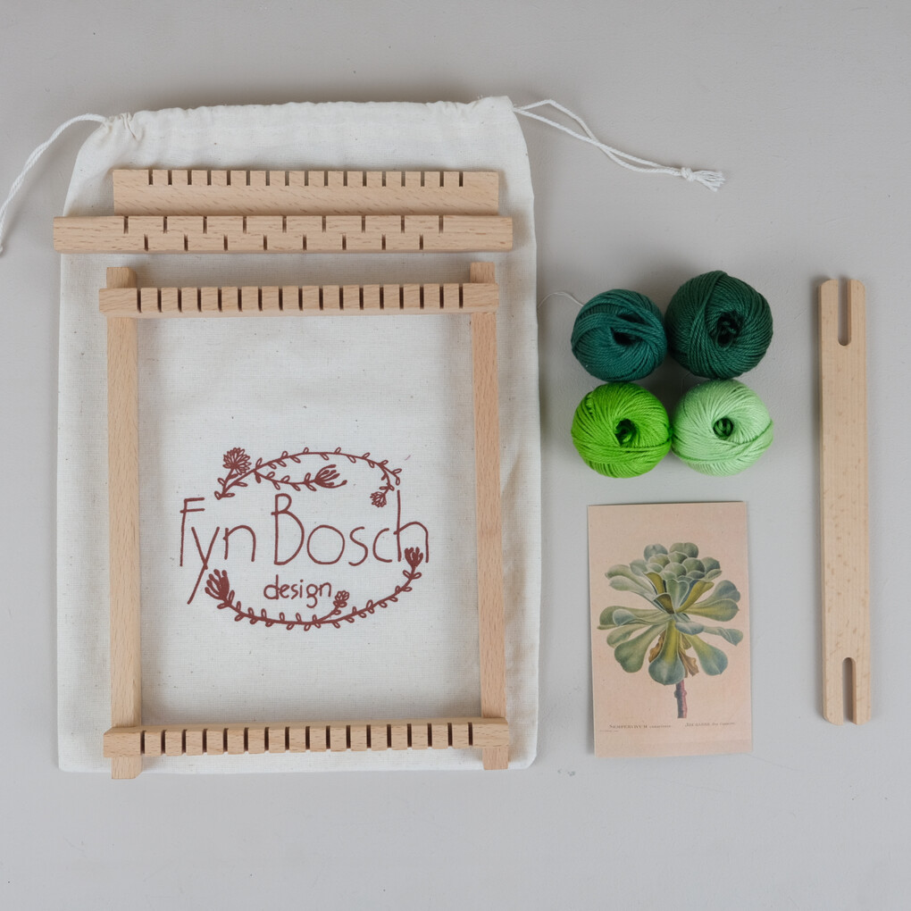 Groen Vetplant DIY Weefpakket Groot