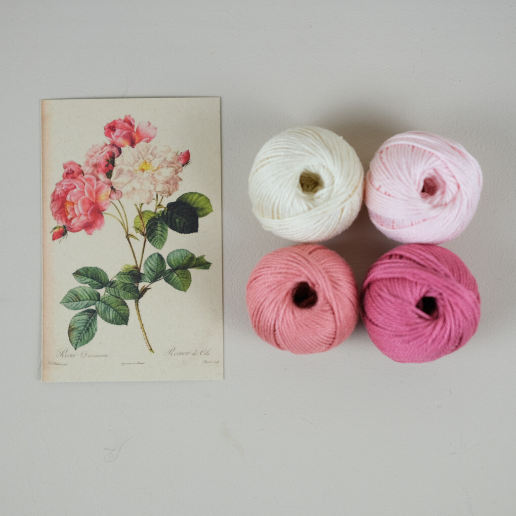 Roze Tuin Roos DIY Weefpakket Groot