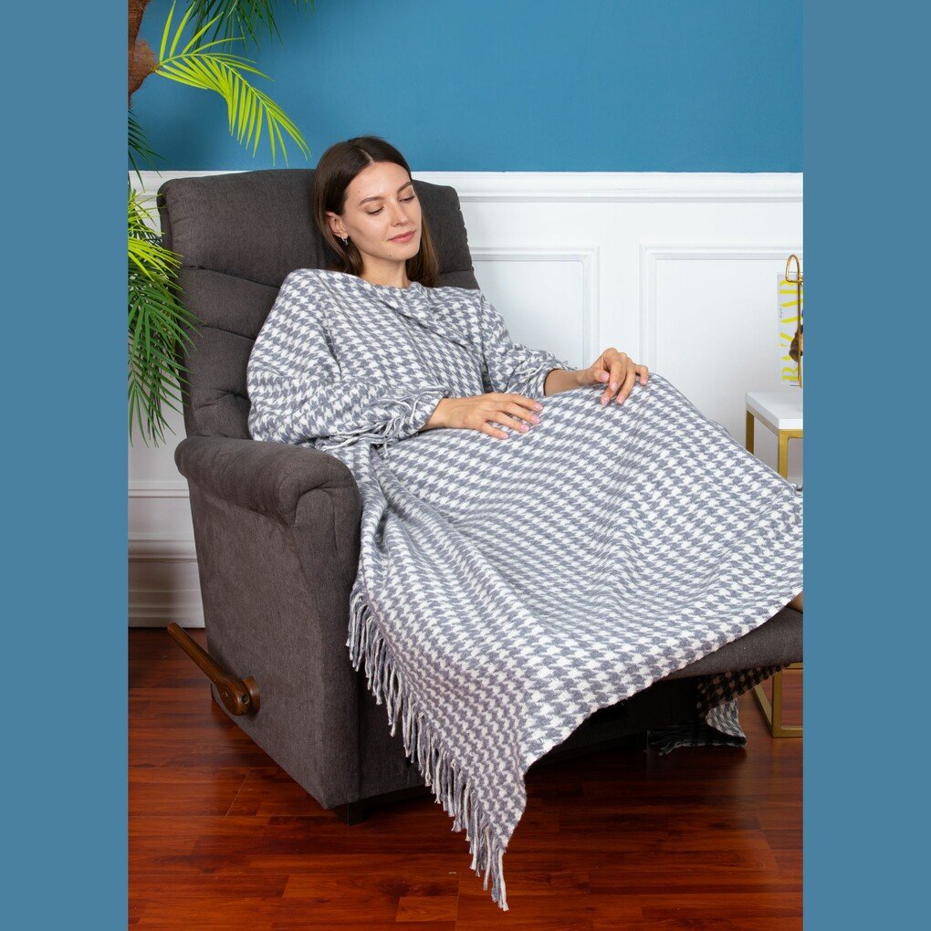 4sh9v-35386235-6138-3735-3736-616434343639-v3-2.jpeg Pied-de-poule plaid - 130x170 cm