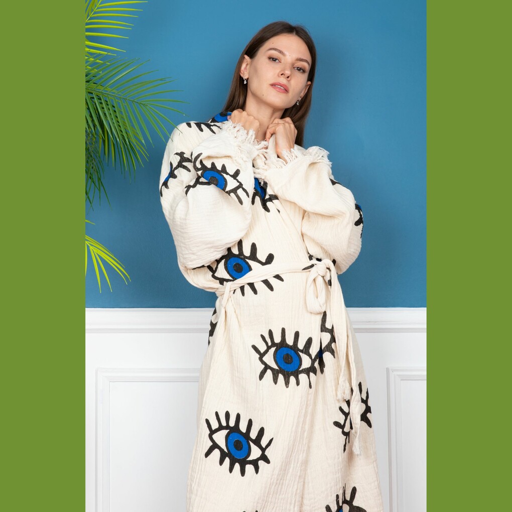 Kwaad oog badjas - hydrofiel