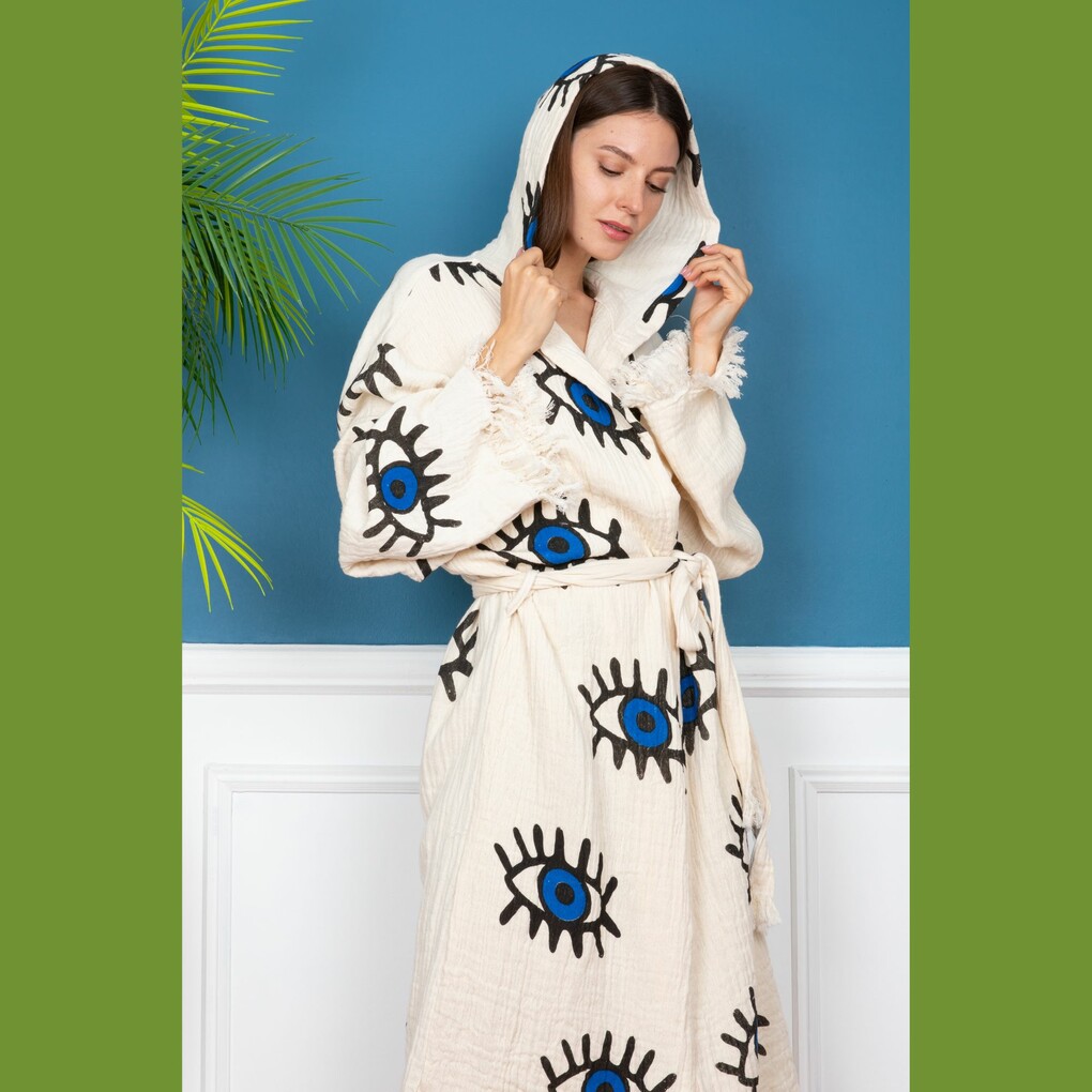 Kwaad oog badjas - hydrofiel