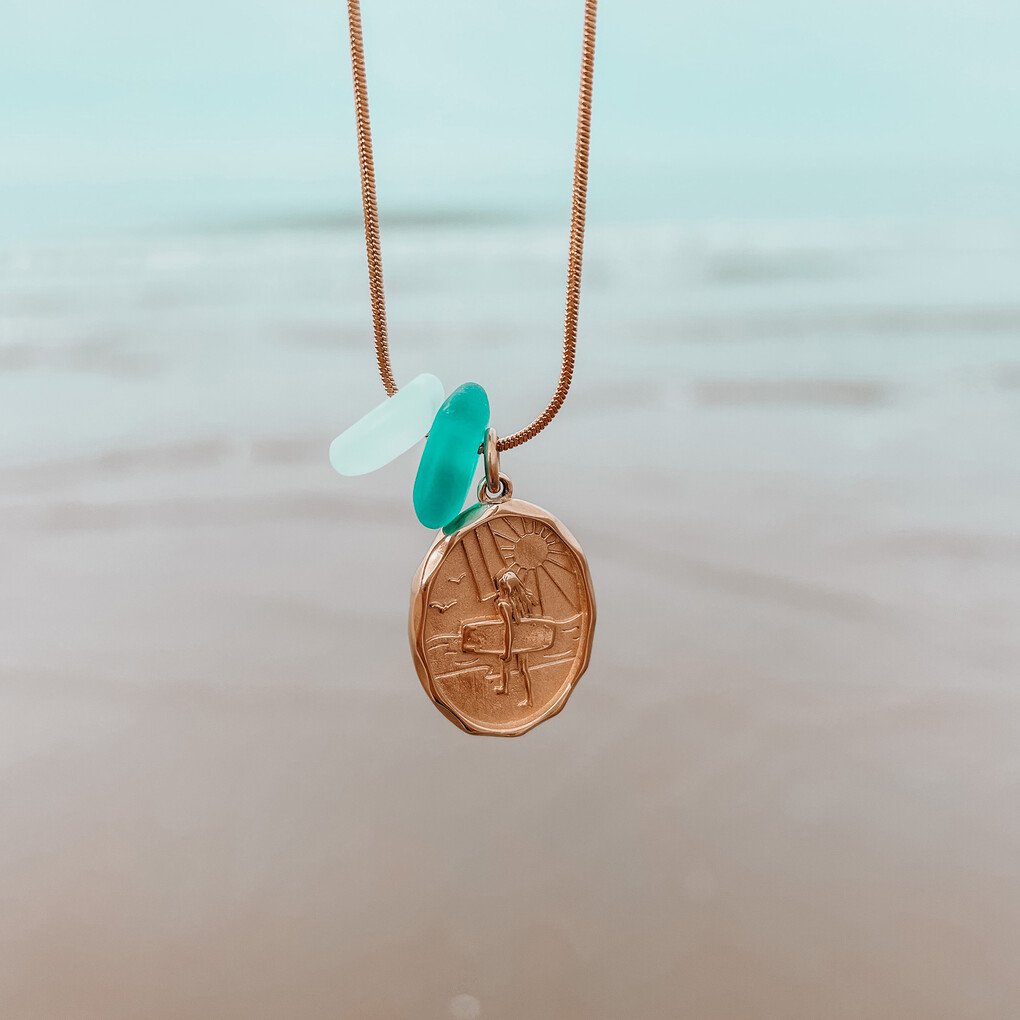 Zeeglas Kitegirl Ketting Goud