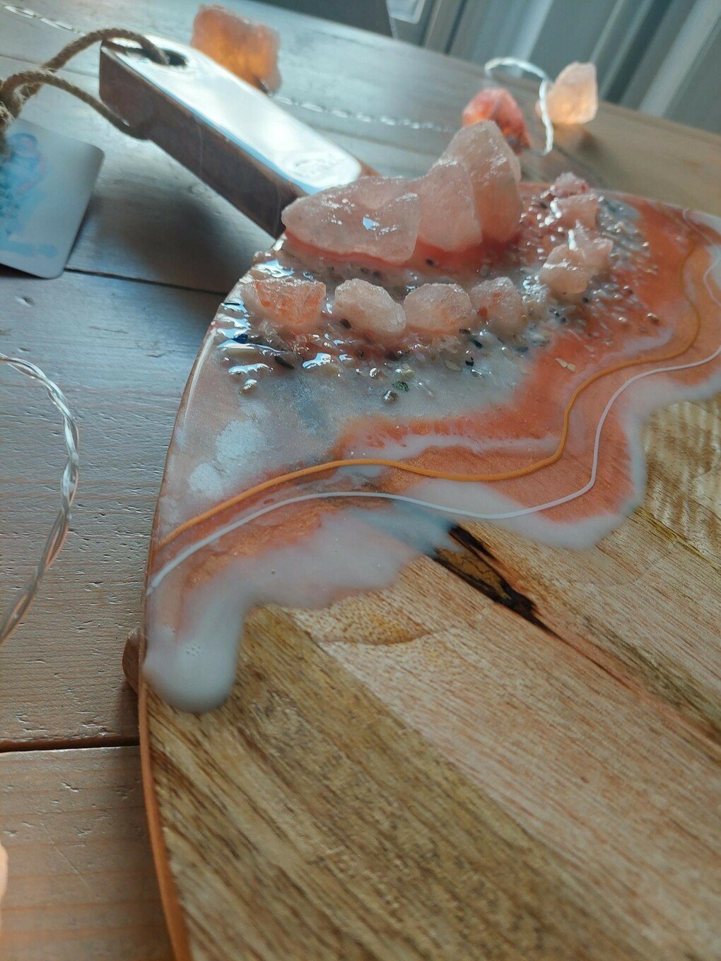 Mega serveerplank met zoutstenen - 45x57 CM