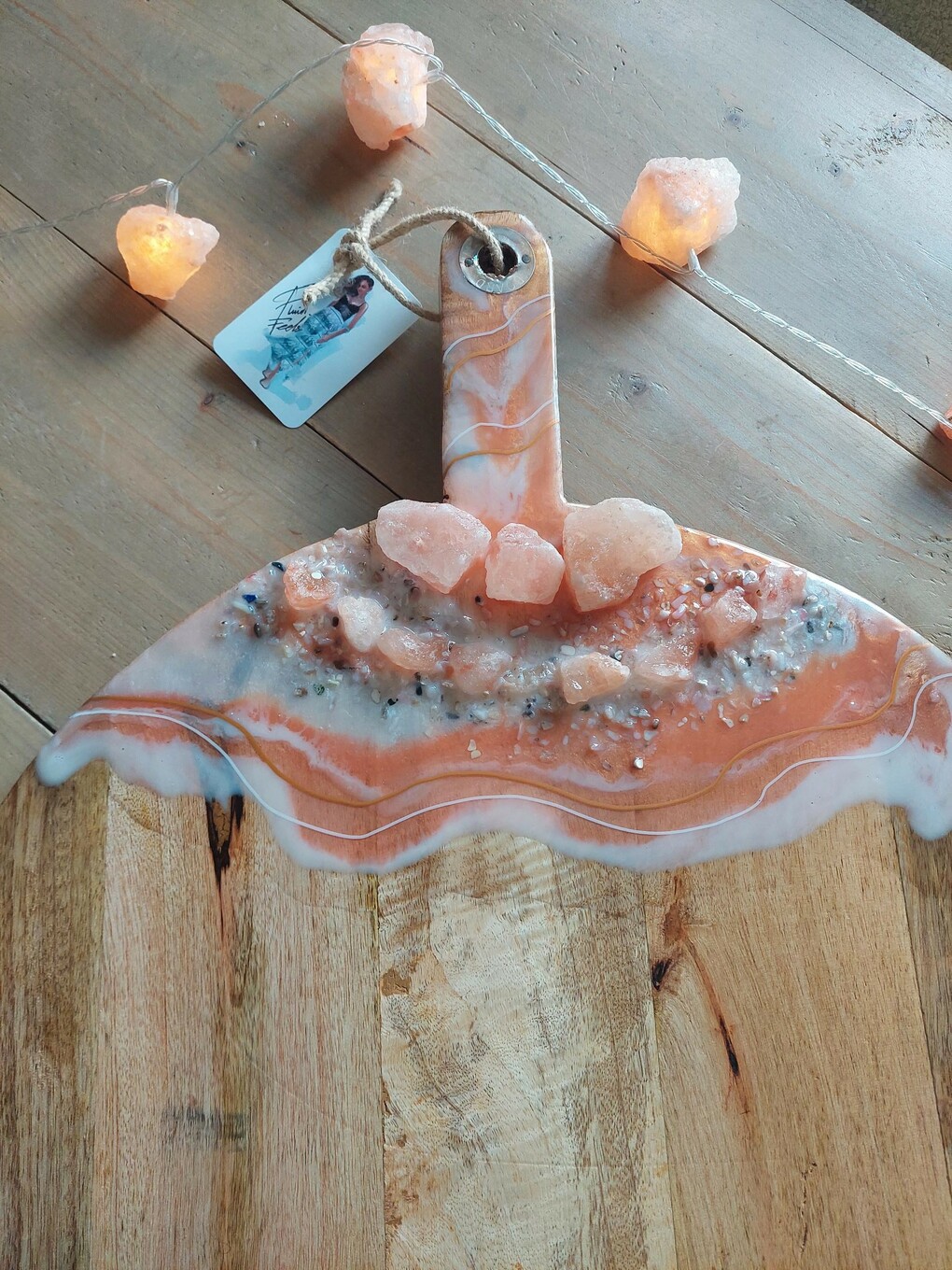 Mega serveerplank met zoutstenen - 45x57 CM