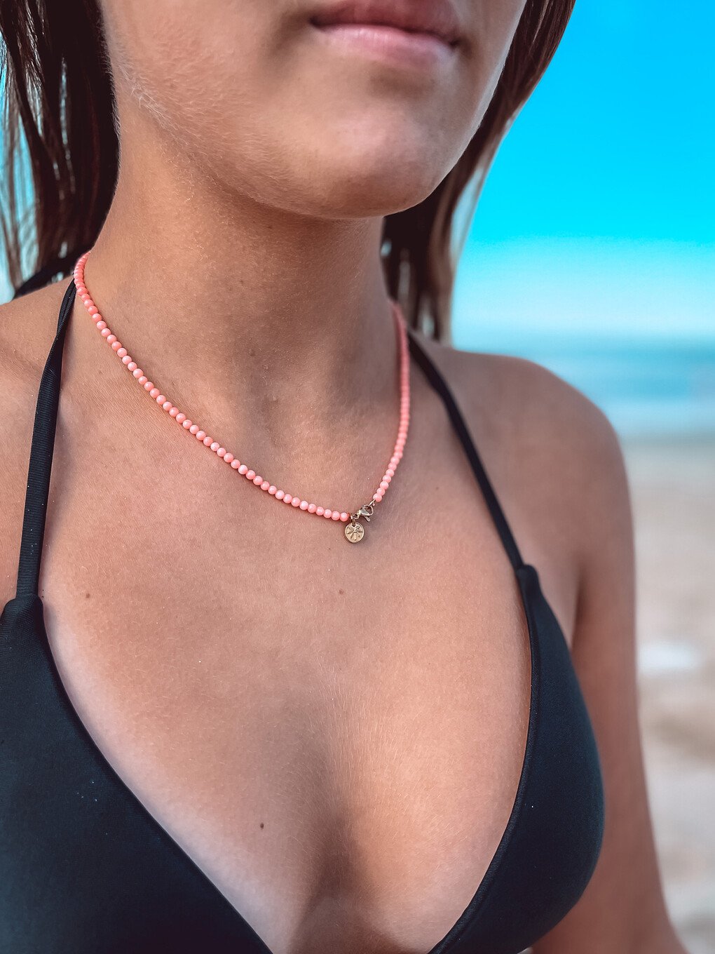 Bamboekoraal kralen ketting