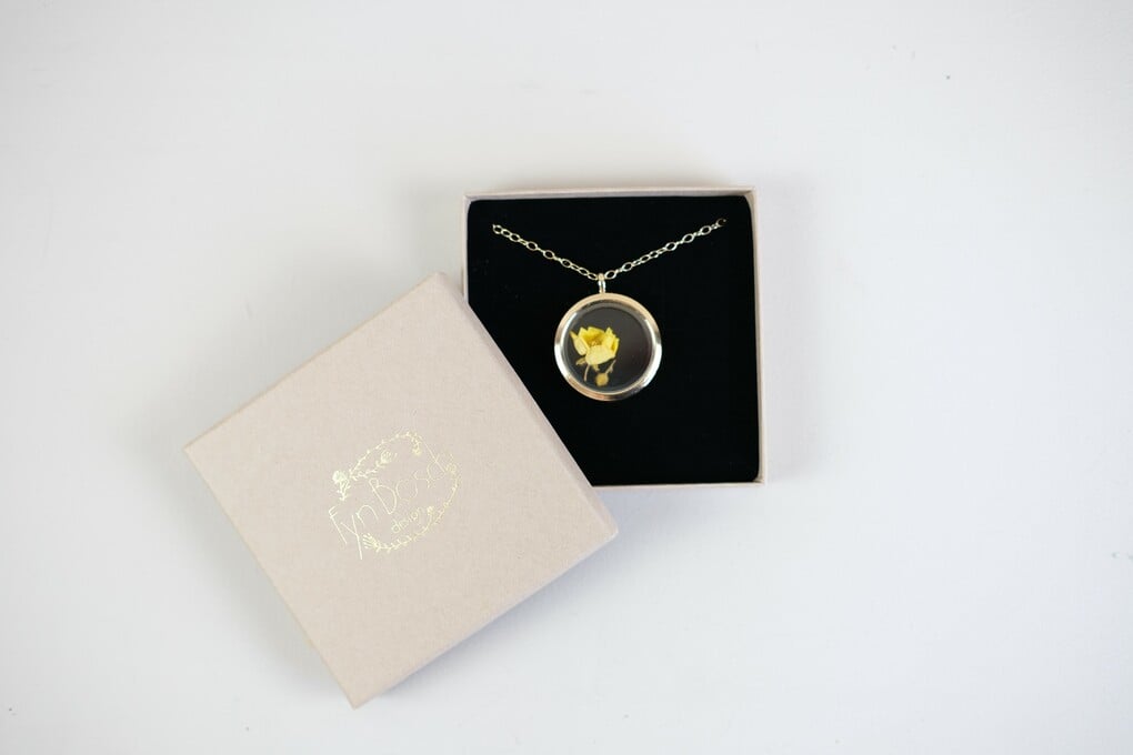 Gouden Bloemen Ketting met Botterboem