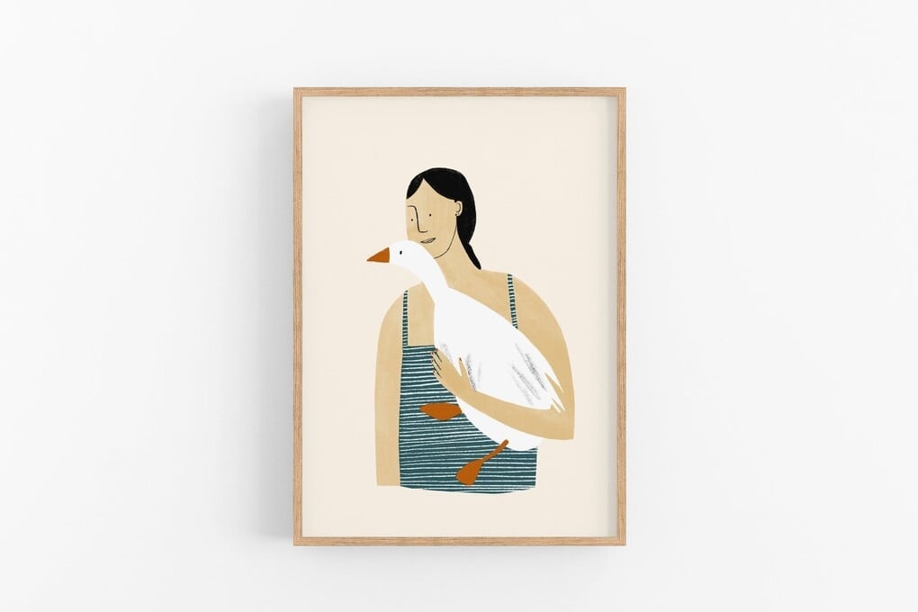 A4 Print - Taking Your Goose Out for a Swim