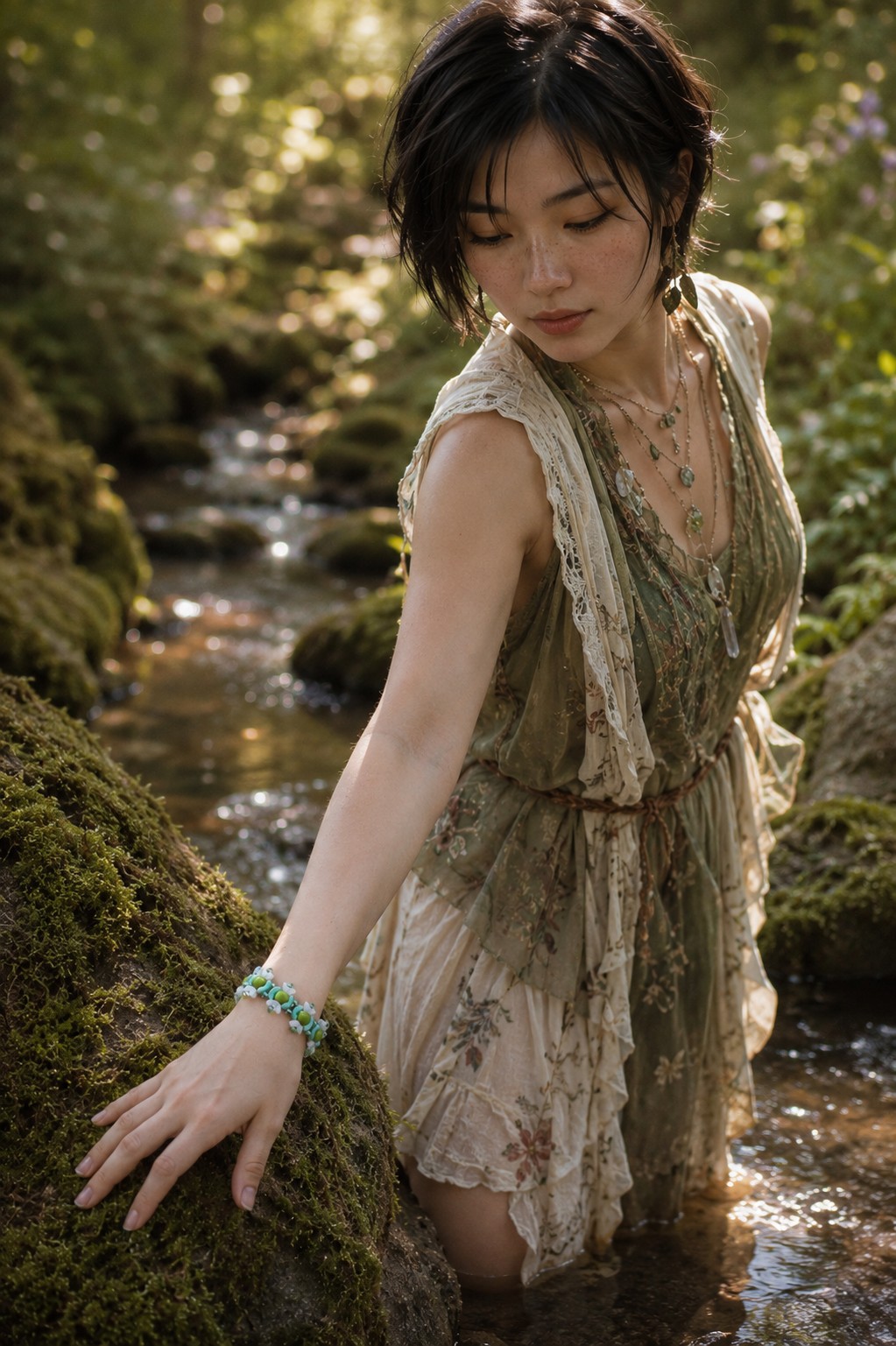 Whimsical & Dromerig, handgeweven fantasie armband