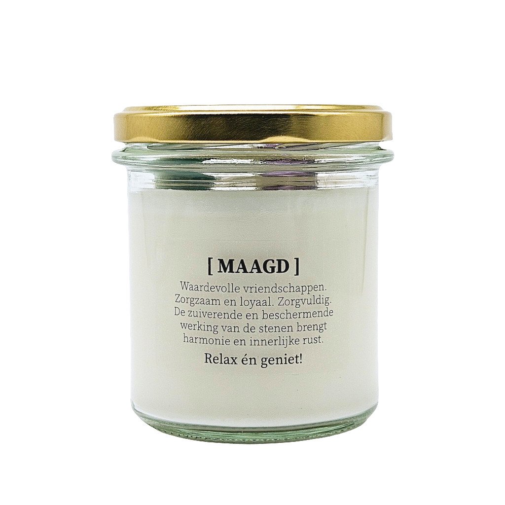 DIY pakket - Sterrenbeeld geurkaars met edelsteen - Maagd - 49643.jpeg DIY pakket - Sterrenbeeld geurkaars met edelstenen - Maagd