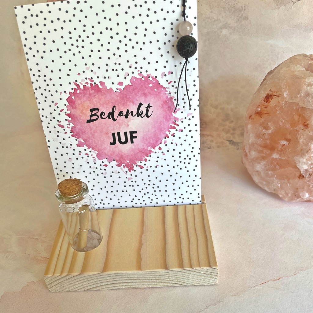 Bedankt Juf - Rozenkwarts - 4994 Bedankt Juf - Rozenkwarts