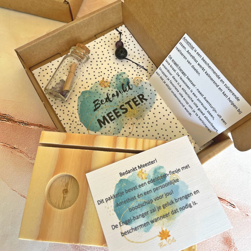 Bedankt Meester - Amethist - 5043 Bedankt Meester - Amethist