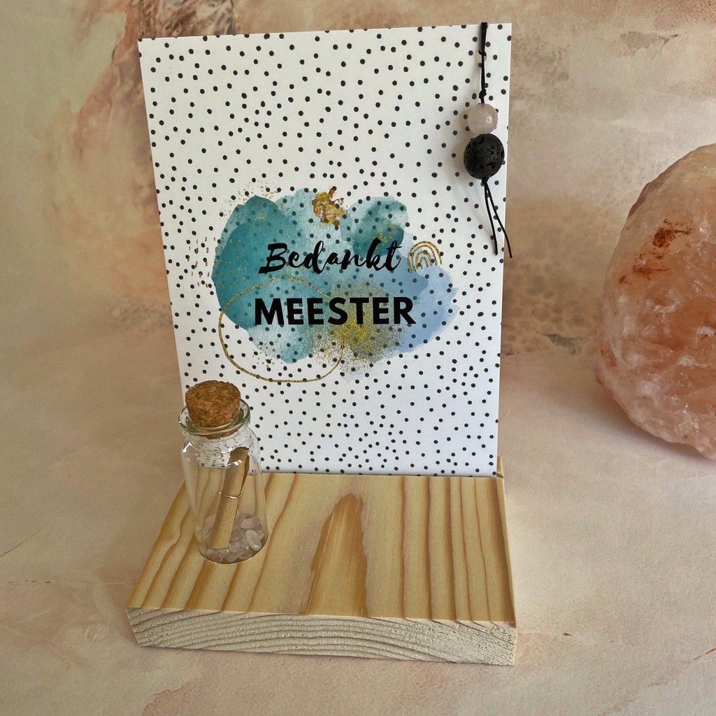 Bedankt Meester - Rozenkwarts - 5035 Bedankt Meester - Rozenkwarts