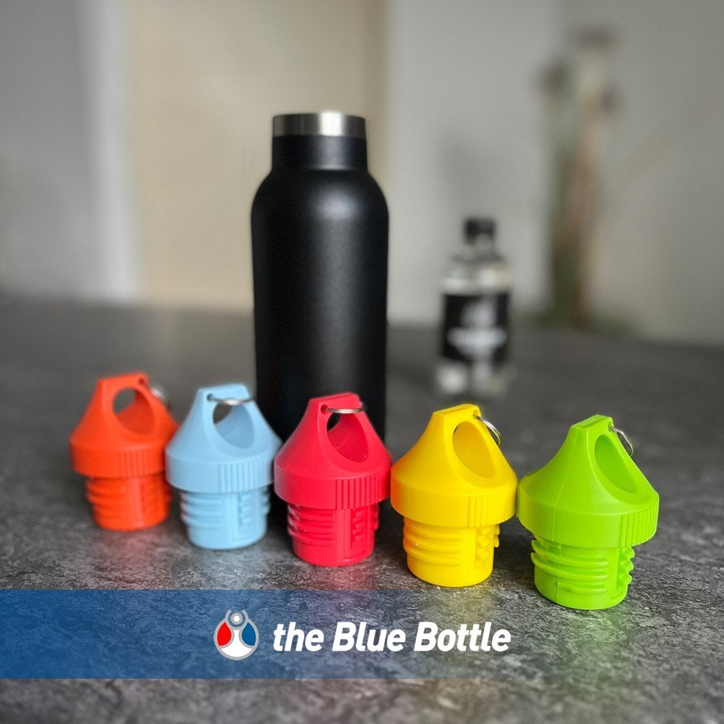 500ml. RVS Blue Bottle thermosfles Black edition