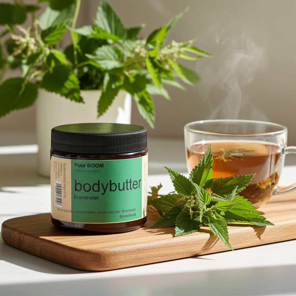 Handmade Bodybutter met werkzame kruiden- Brandnetel