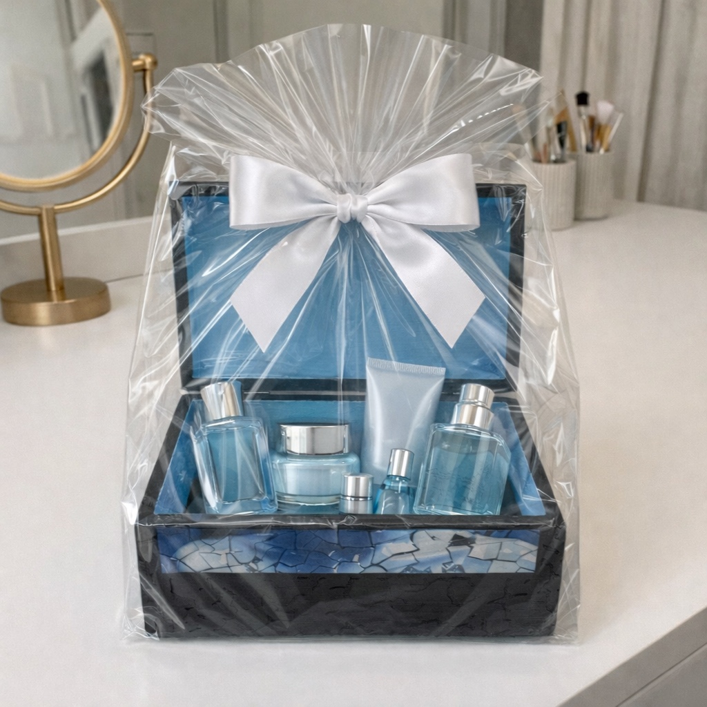 Handgedecoreerde bamboe sieradendoos ‘Mosaic’