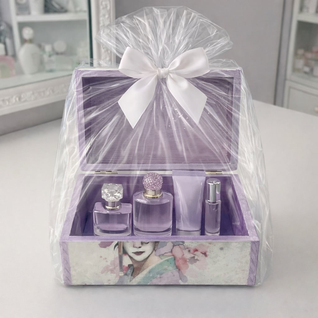 Handgedecoreerde houten sieradendoos ‘Whispers of Elegance’