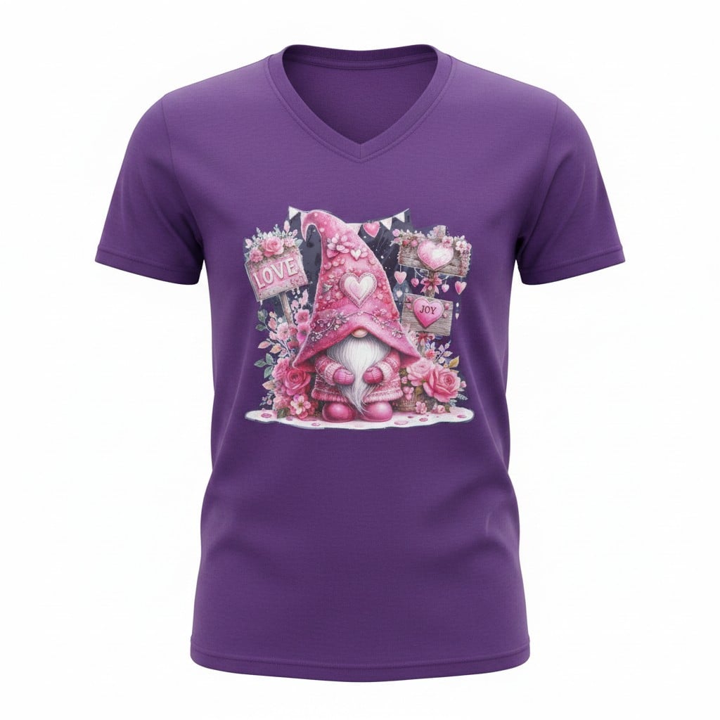 Dames t- shirt purple-  kabouter – Everyday Comfort Edition