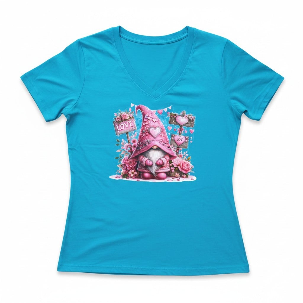 Dames t- shirt turqouise -  kabouter – Everyday Comfort Edition