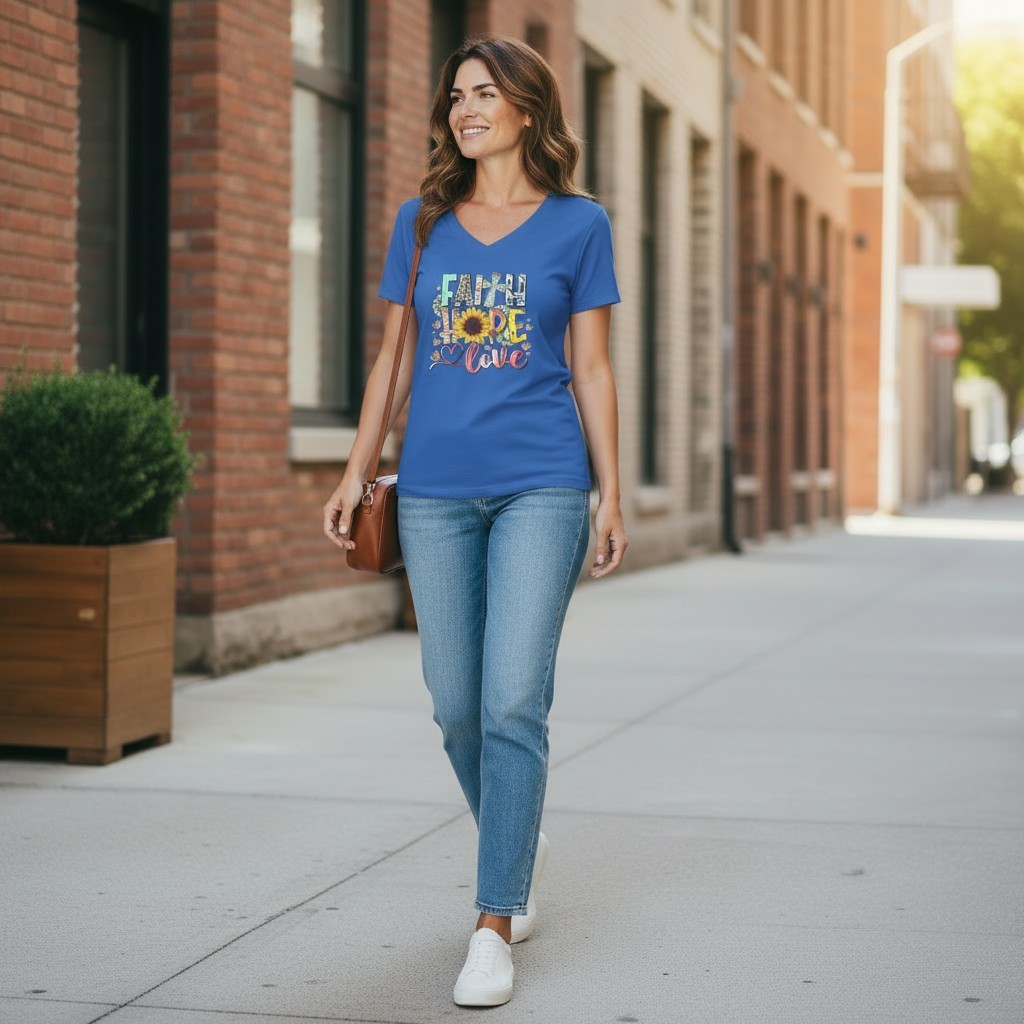 Soft royal blue Cat Tee – Everyday Comfort Edition