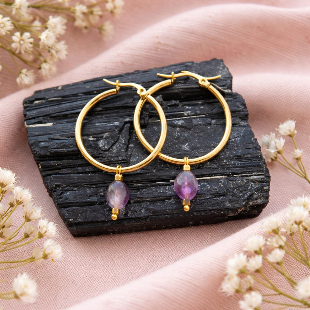✨ Aura Hoops – Fluoriet 25mm - 127914 ✨ Aura Hoops – Fluoriet 25mm